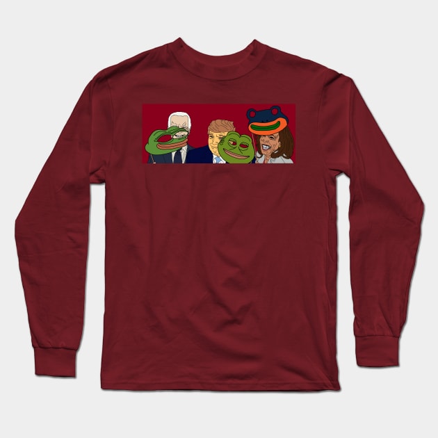 Monsters Wear Friendly Masks Long Sleeve T-Shirt by The Crocco